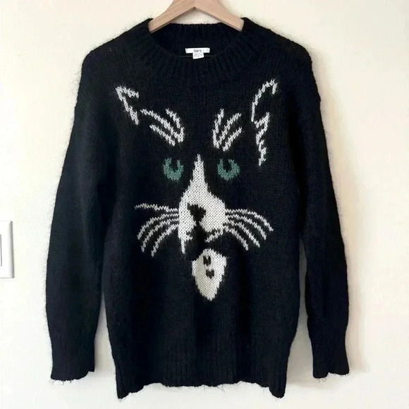 Bar lll Mohair Cat Crew Neck Size S - Picture 1 of 4